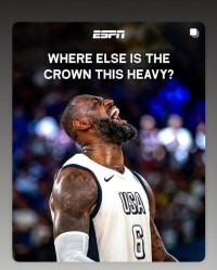 巴黎奥运摘金周年回顾：ESPN探讨詹姆斯王冠之重，获本人转发回应